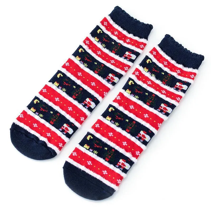 Mox Ins Style Santa Socks Winter Stockings for Unisex