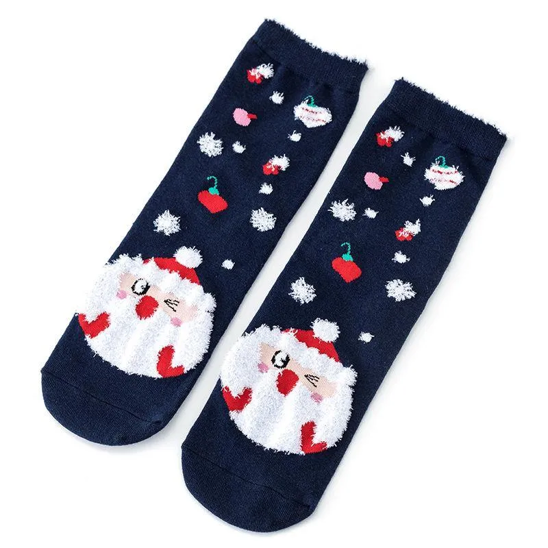 Mox Ins Style Santa Socks Winter Stockings for Unisex