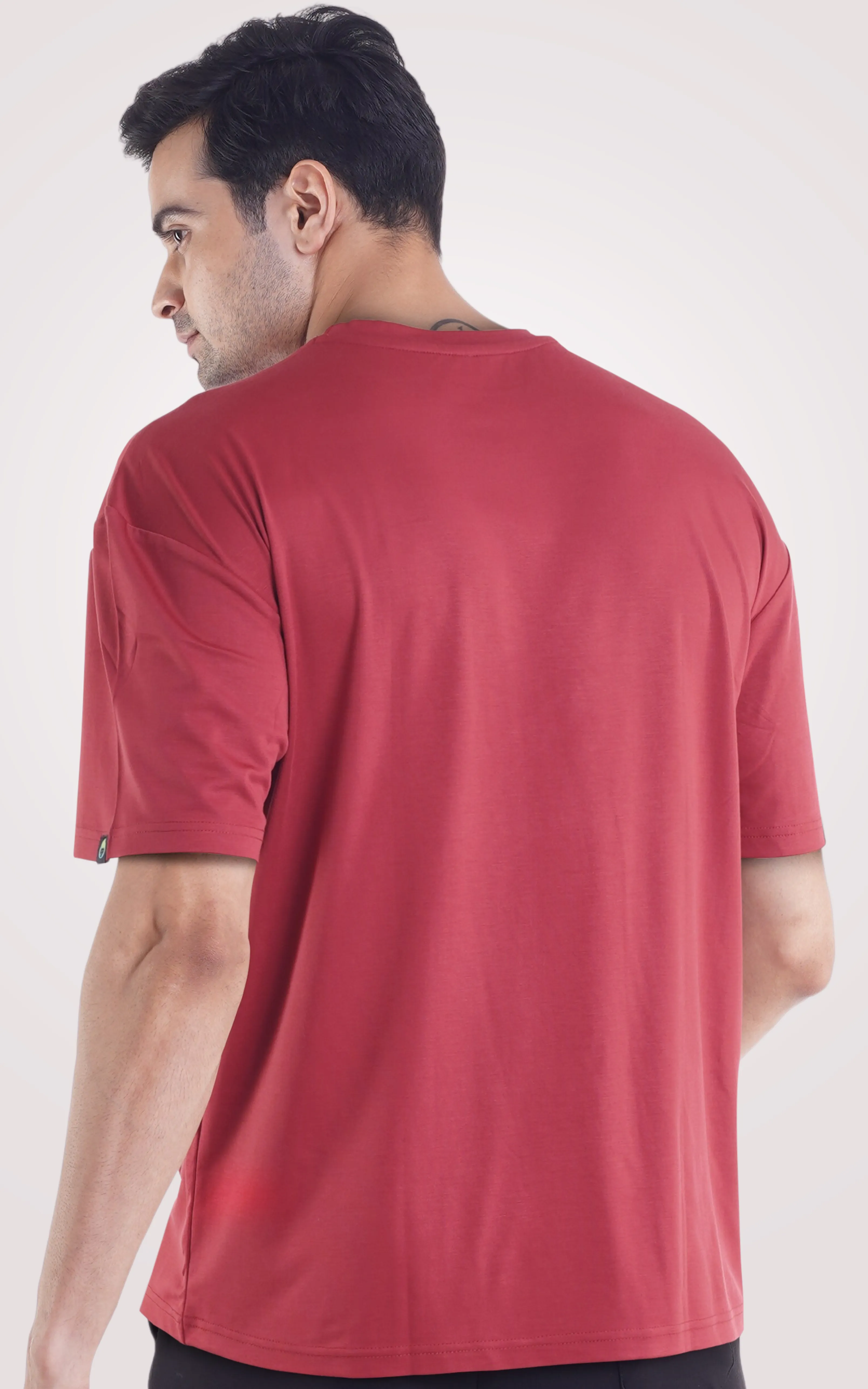 Plain Maroon Over Size T-Shirt