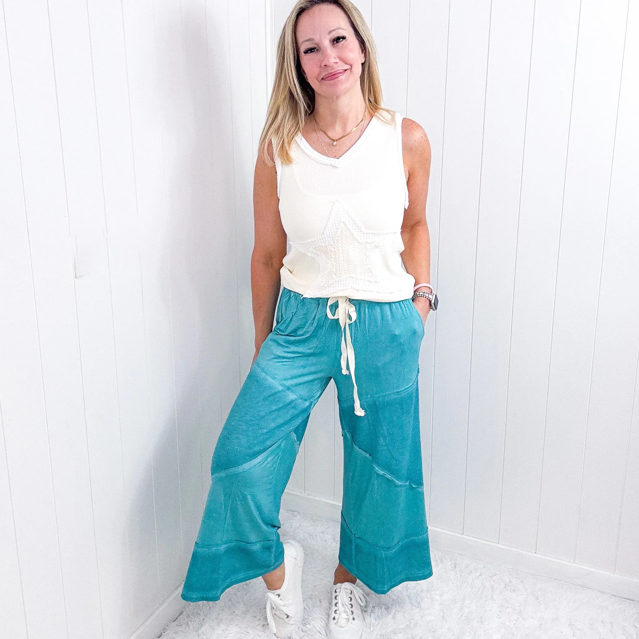 Pol Making Moves Wide Leg Cropped Palazzo Pants in 6 Colors