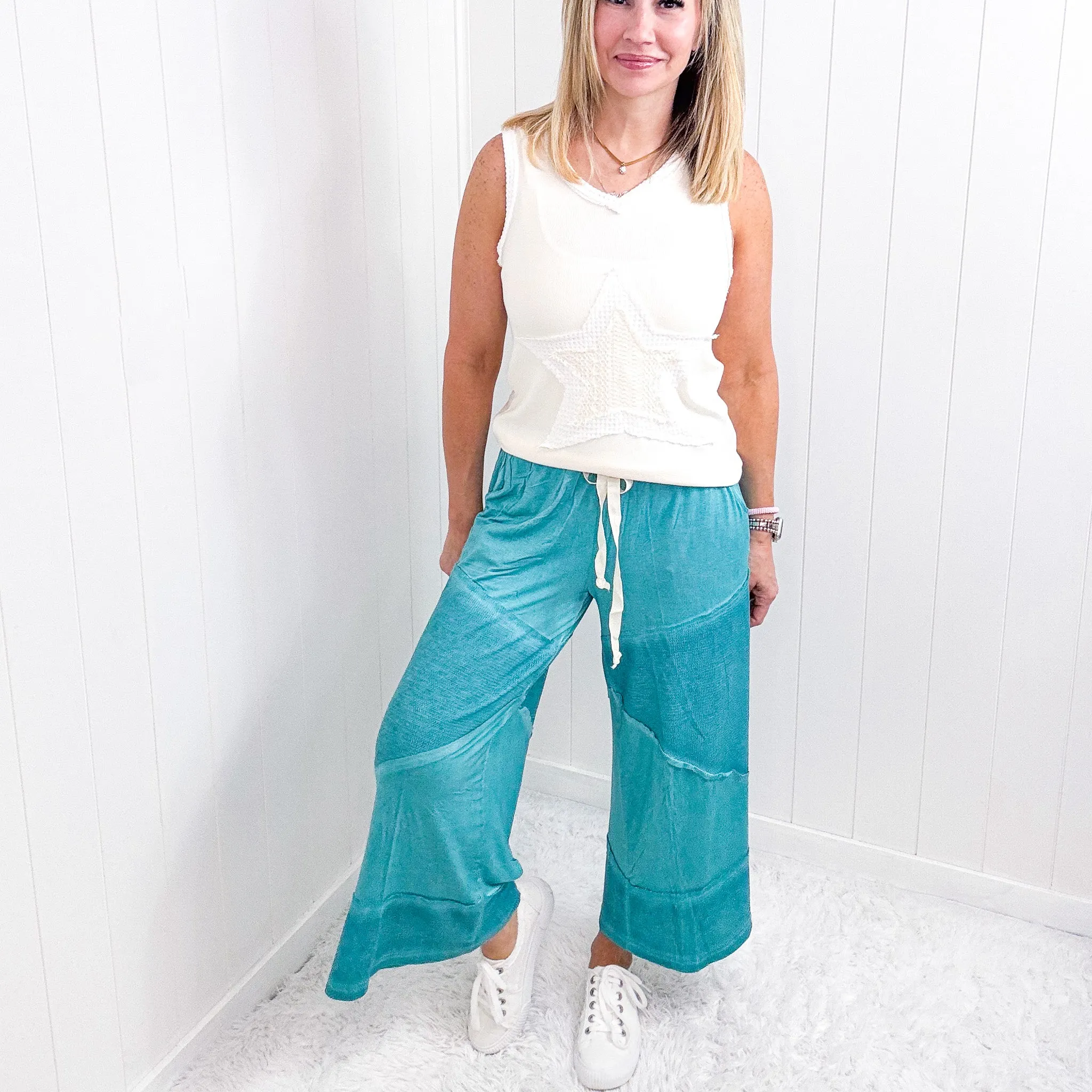 Pol Making Moves Wide Leg Cropped Palazzo Pants in 6 Colors