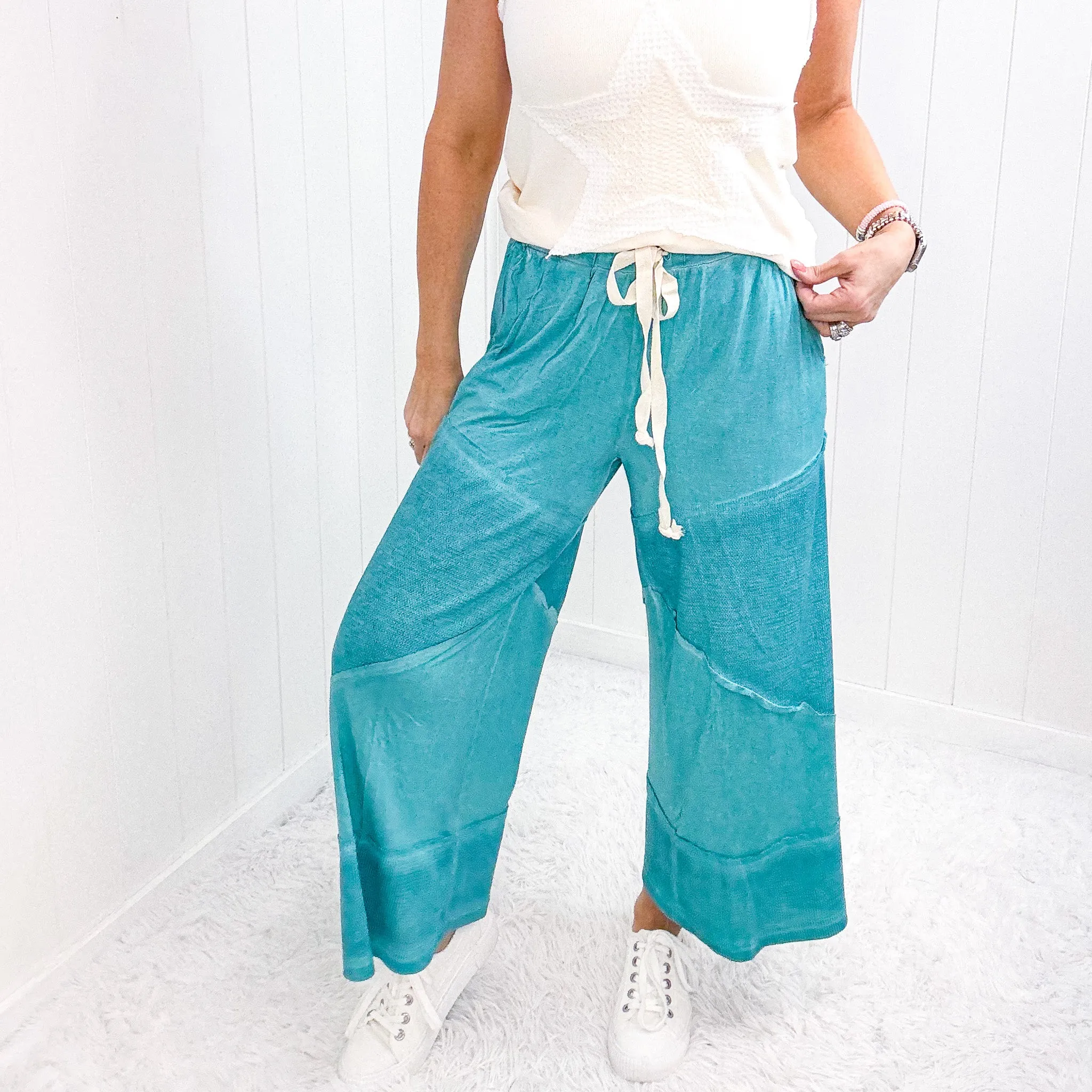 Pol Making Moves Wide Leg Cropped Palazzo Pants in 6 Colors