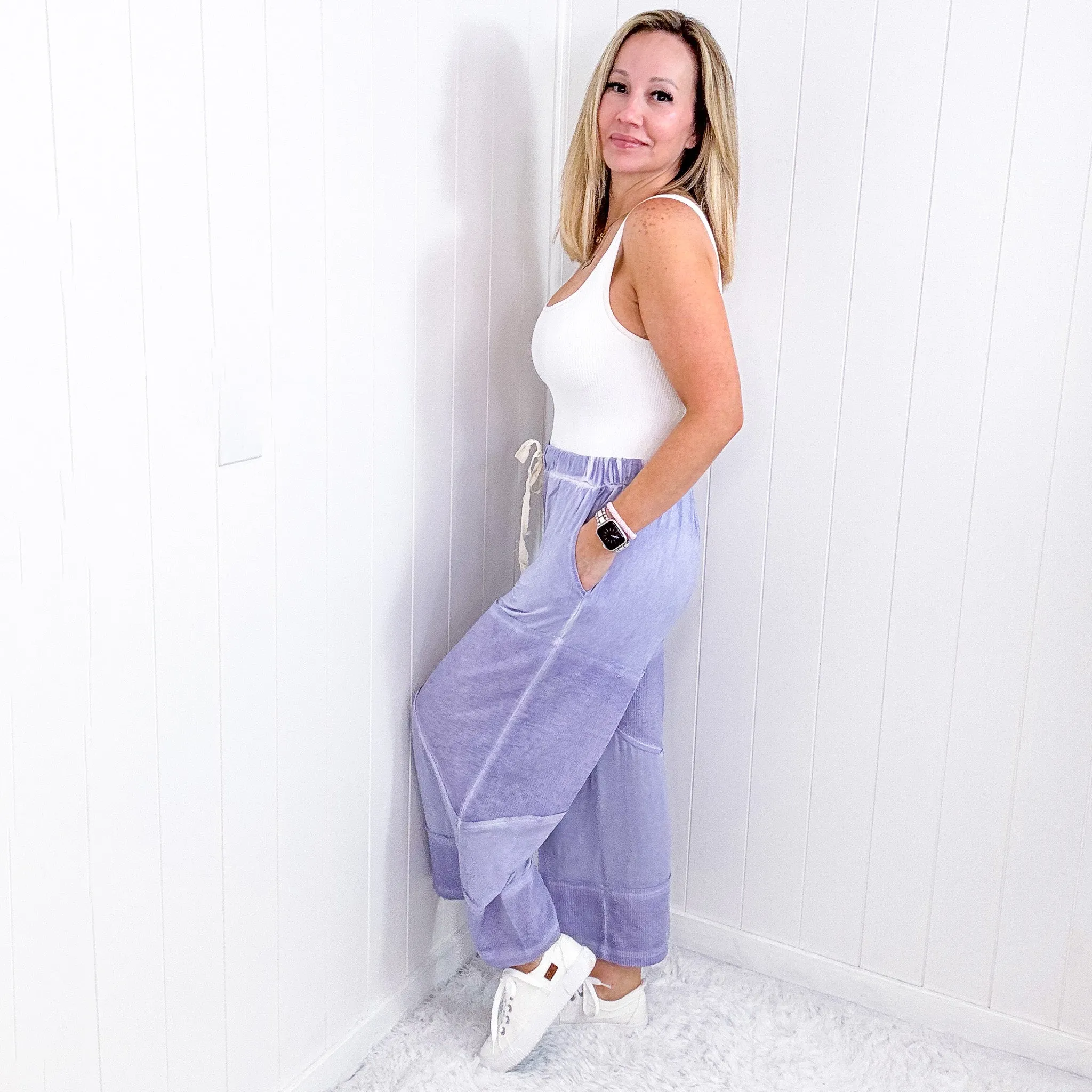 Pol Making Moves Wide Leg Cropped Palazzo Pants in 6 Colors