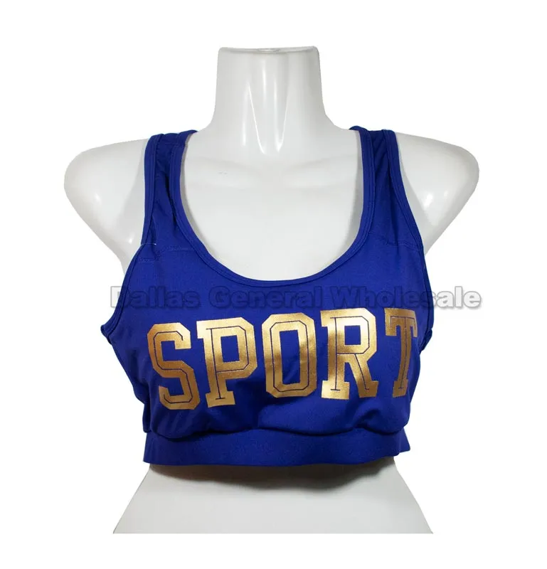 Race Back Sports Bra Tops Wholesale