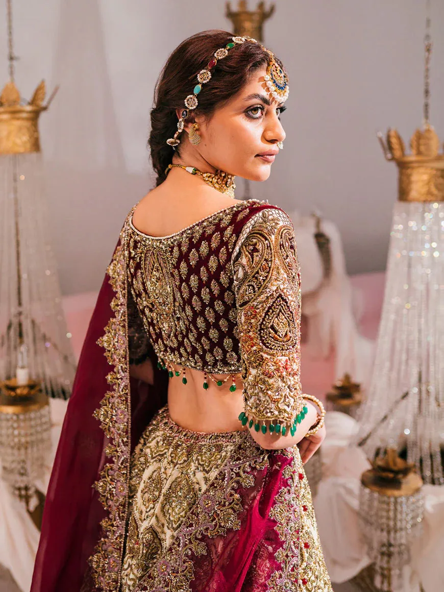 Red White Lehenga Choli