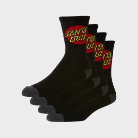 Santa Cruz Classic Dot Youth Socks - Black