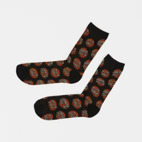 Santa Cruz - Mixed Up Dot Socks - Black