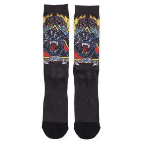 SANTA CRUZ NATAS SCREAMING PANTHER CREW SOCKS