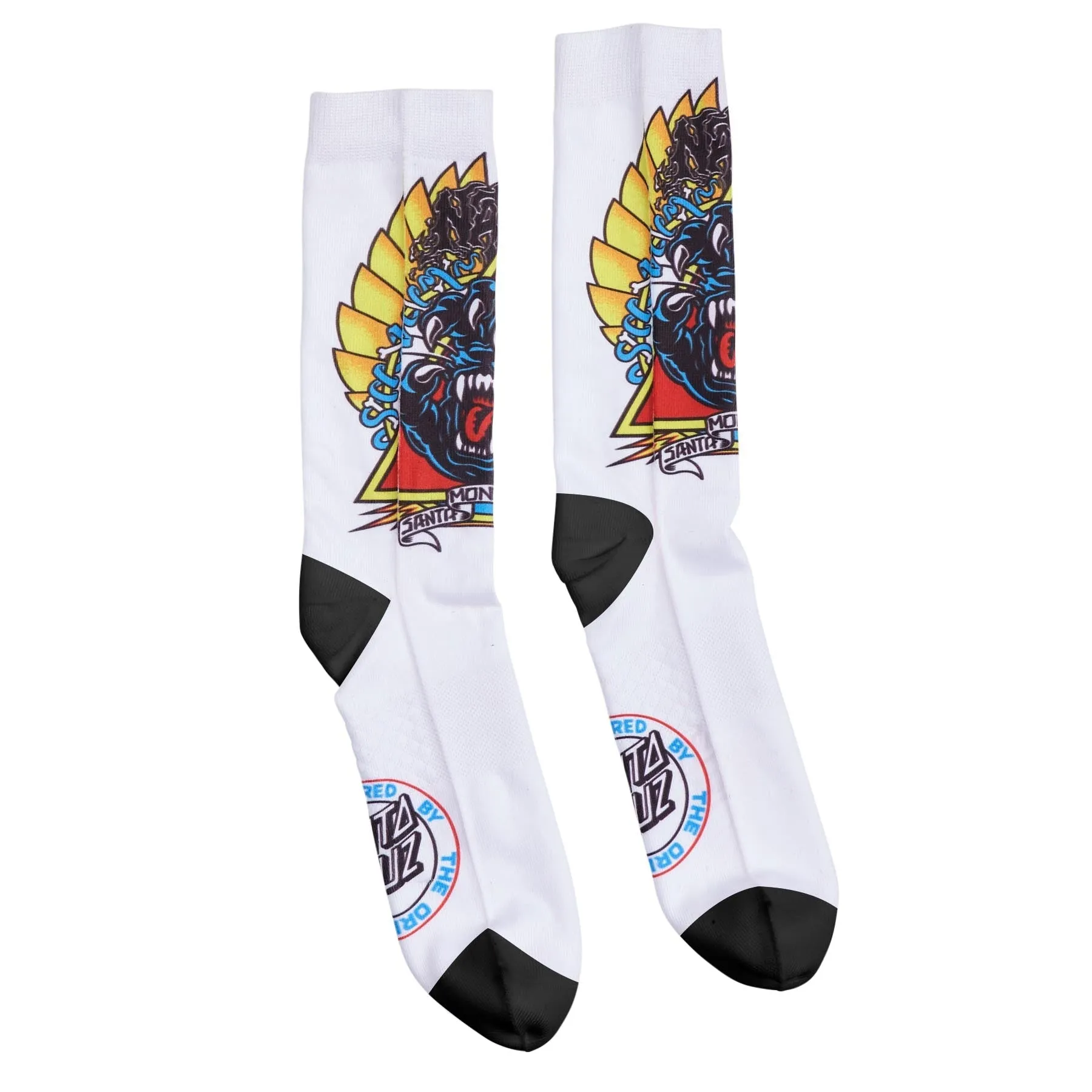 SANTA CRUZ NATAS SCREAMING PANTHER CREW SOCKS