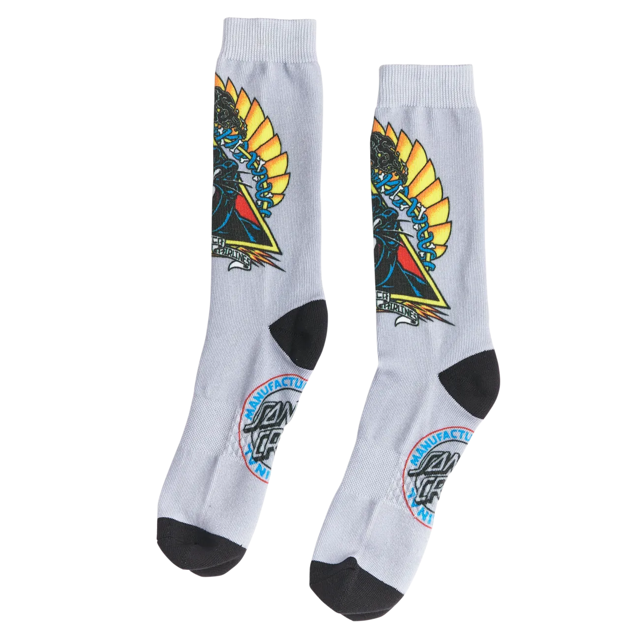 SANTA CRUZ NATAS SCREAMING PANTHER CREW SOCKS