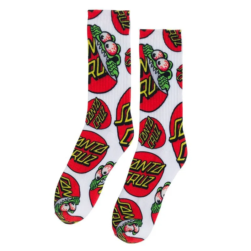 Santa Cruz Skateboards Beware Dot Mens Socks