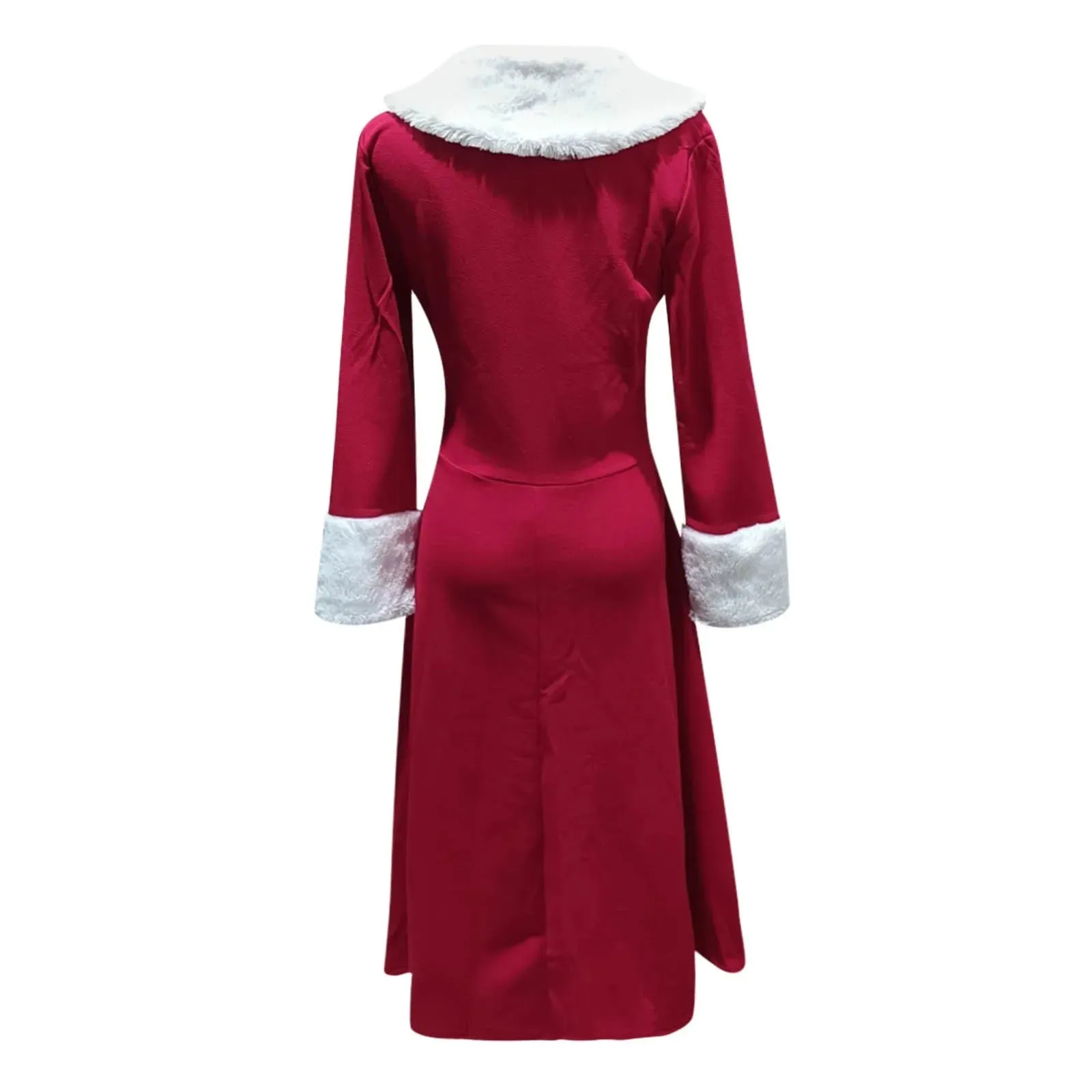 Santa-Inspired Holiday Dress Christmas Party Gown