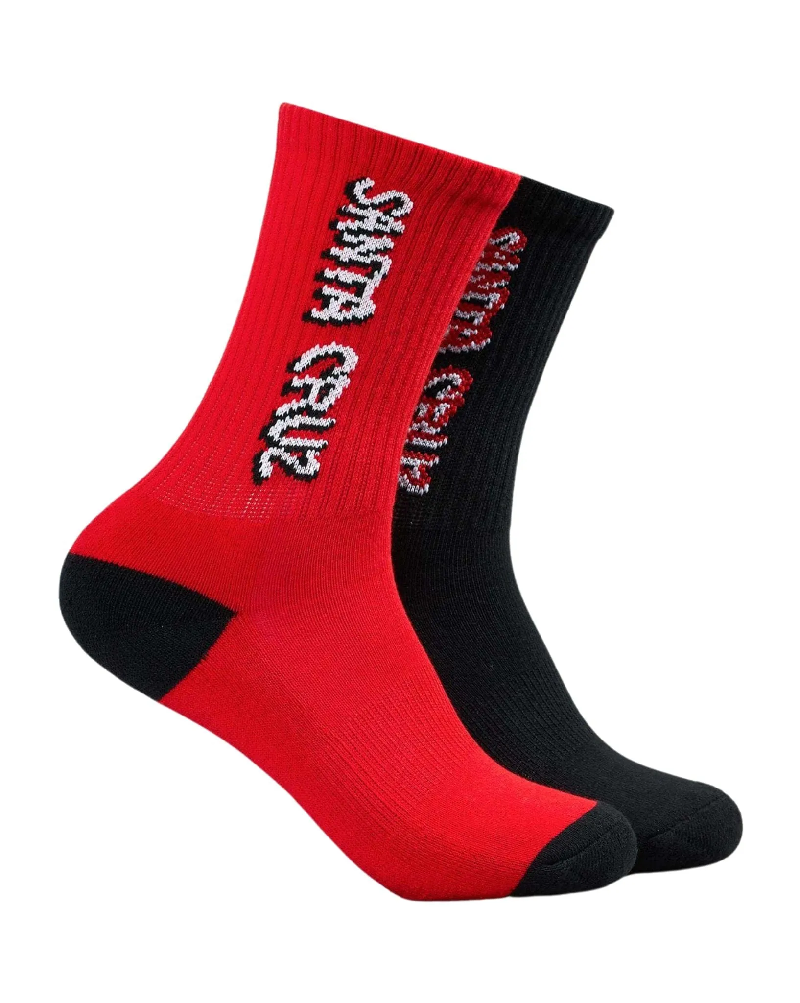 Screaming Wave Strip Crew Sock