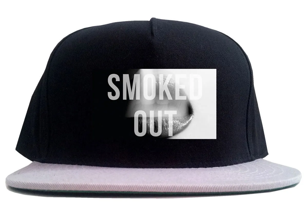 Smoked Out Weed Marijuana Smoke 2 Tone Snapback Hat