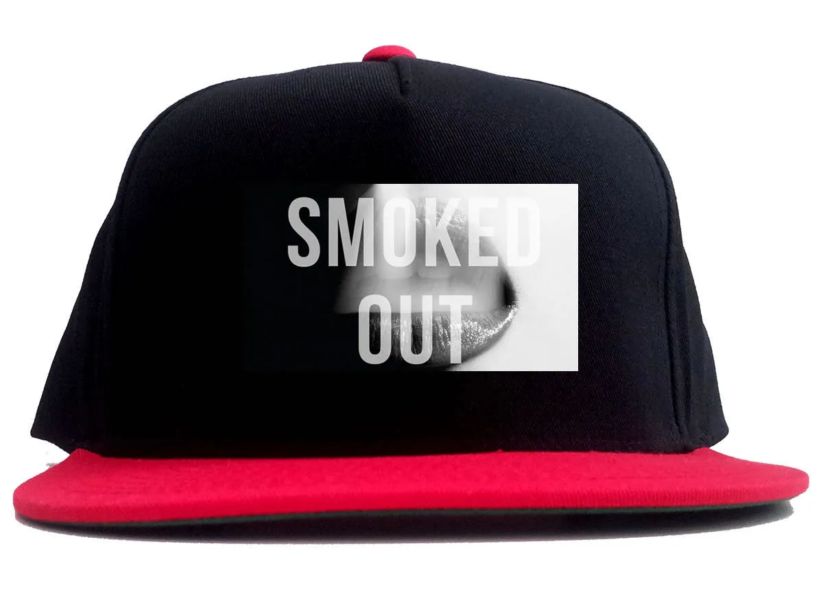 Smoked Out Weed Marijuana Smoke 2 Tone Snapback Hat