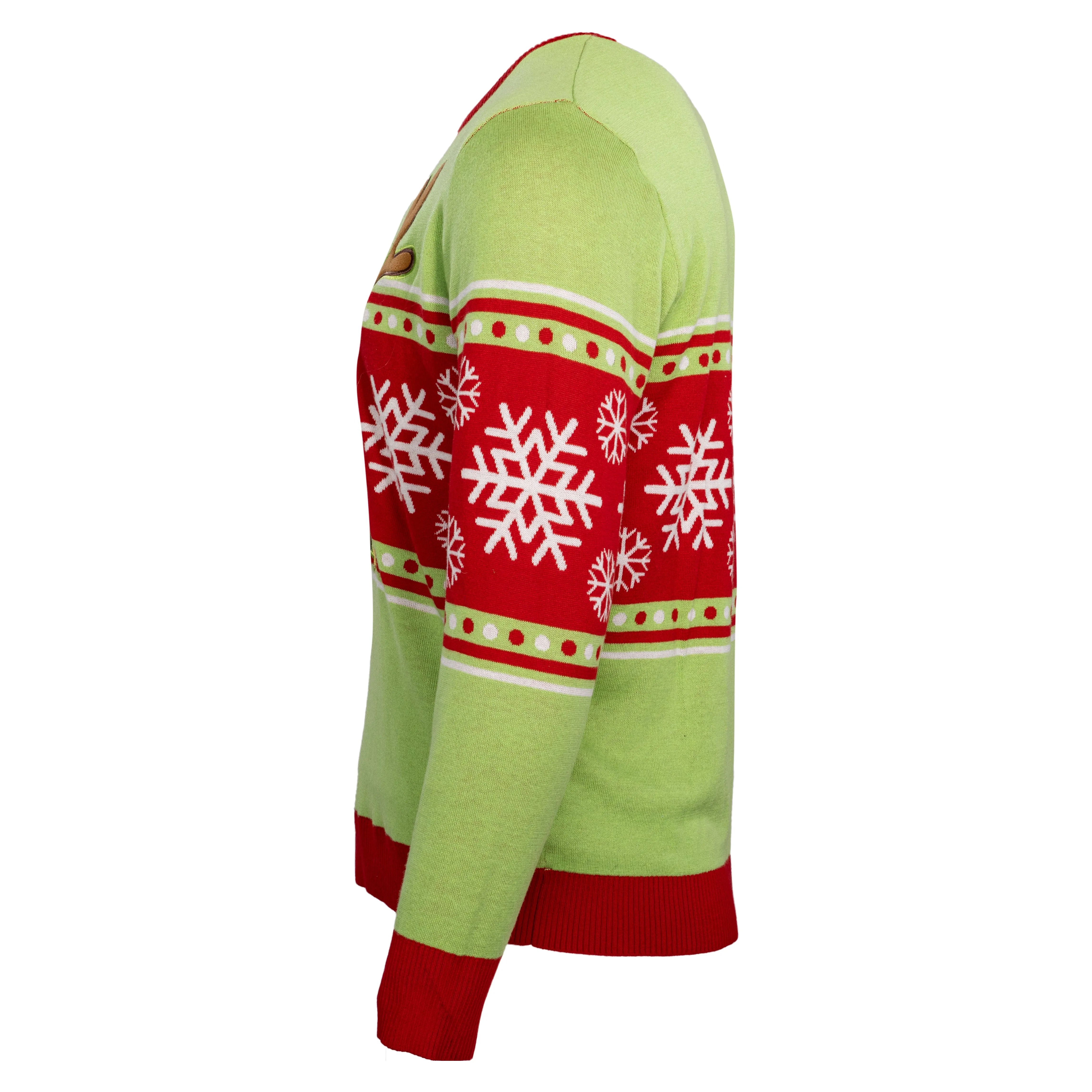 Spongebob LED Reindeer Nose Ugly Christmas Sweater