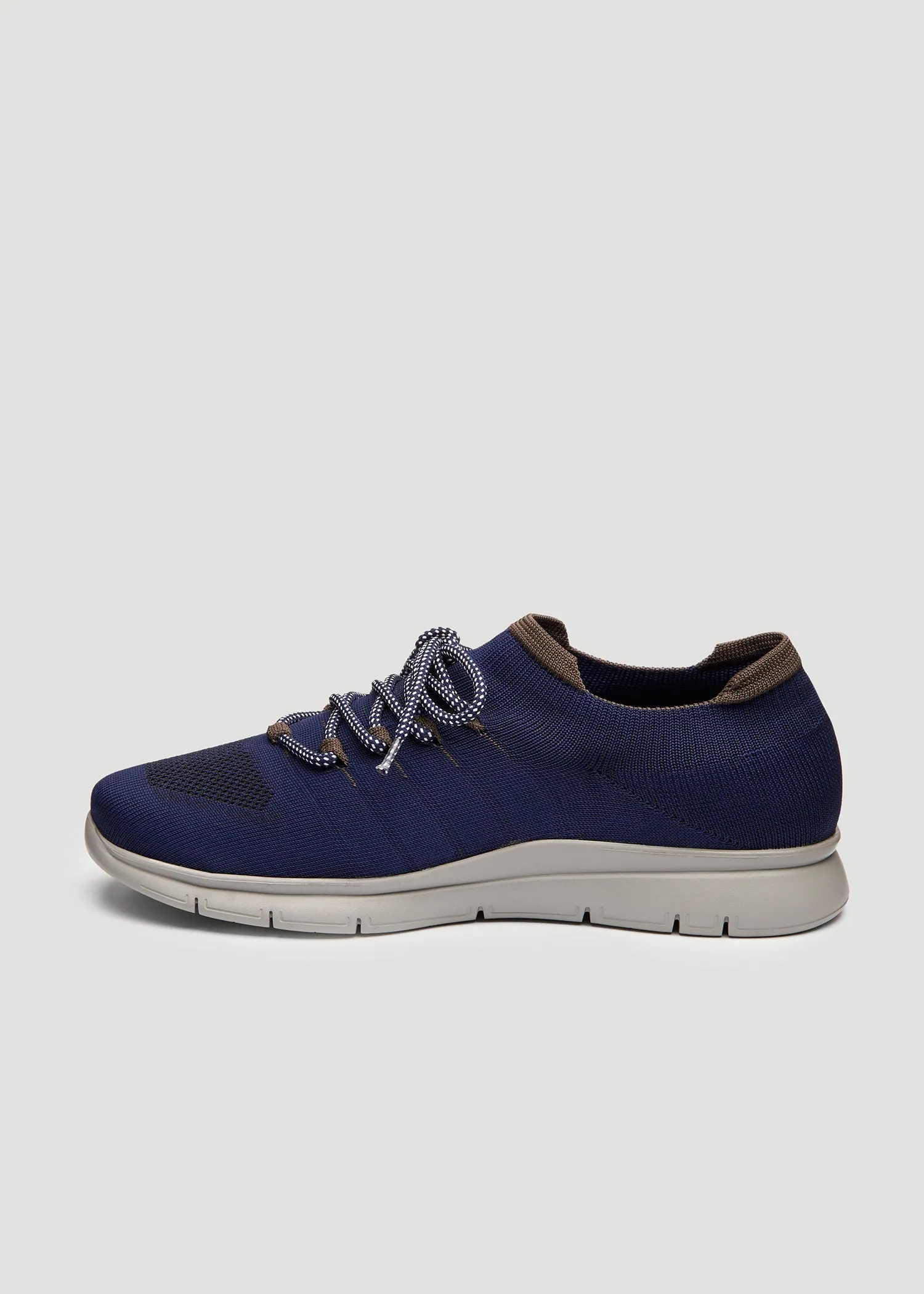 Tall Men's Knit Running Shoes in Navy