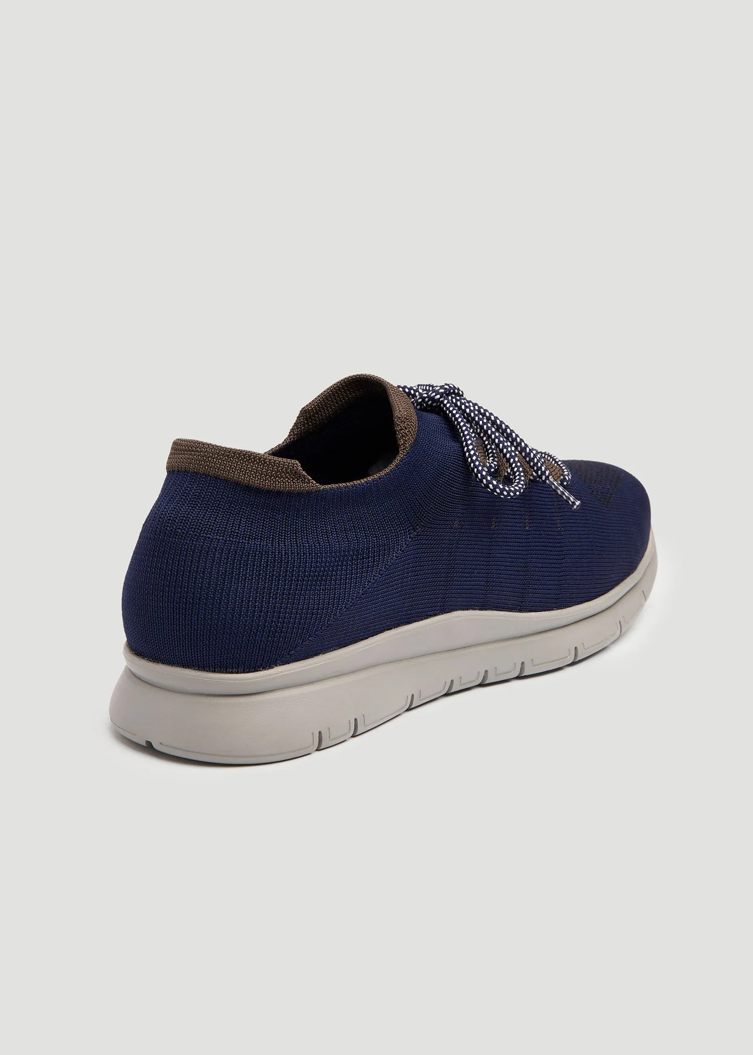 Tall Men's Knit Running Shoes in Navy