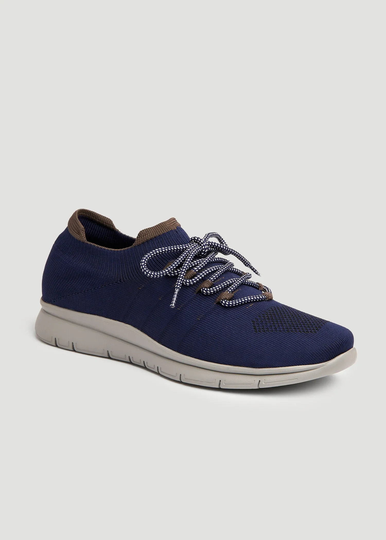 Tall Men's Knit Running Shoes in Navy