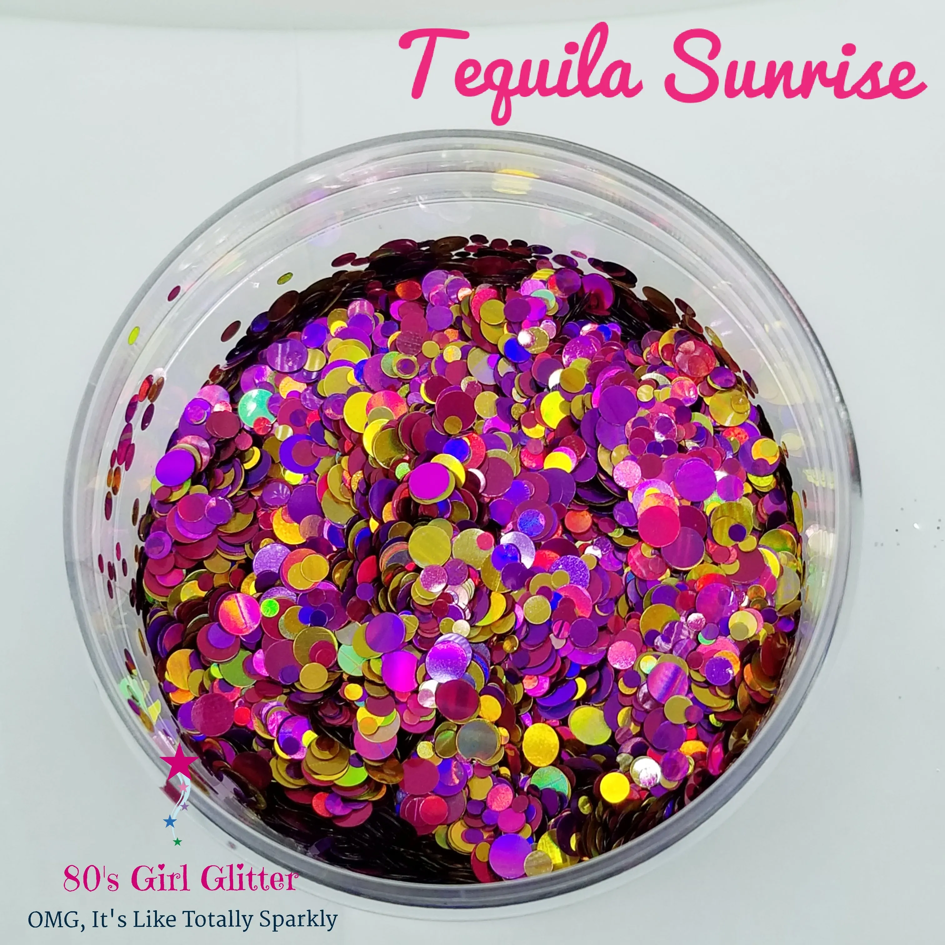 Tequila Sunrise - Glitter - Glitter Shapes - Dot Glitter - Glitter for Tumblers - Glitter for Nails