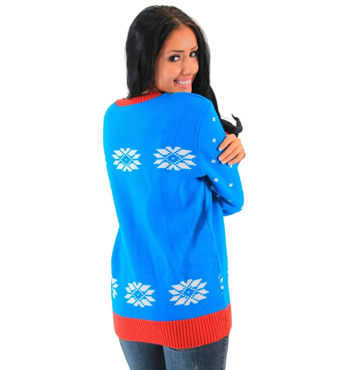 The Smurfs Papa Smurf As Santa Ugly Christmas Sweater