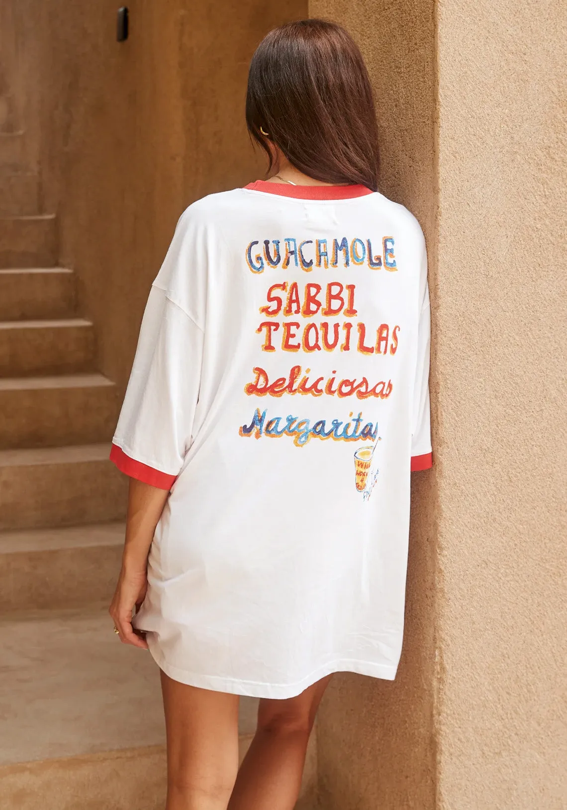 THE VERY OVERSIZED TEQUILA MADE ME DO IT TEE - WHITE