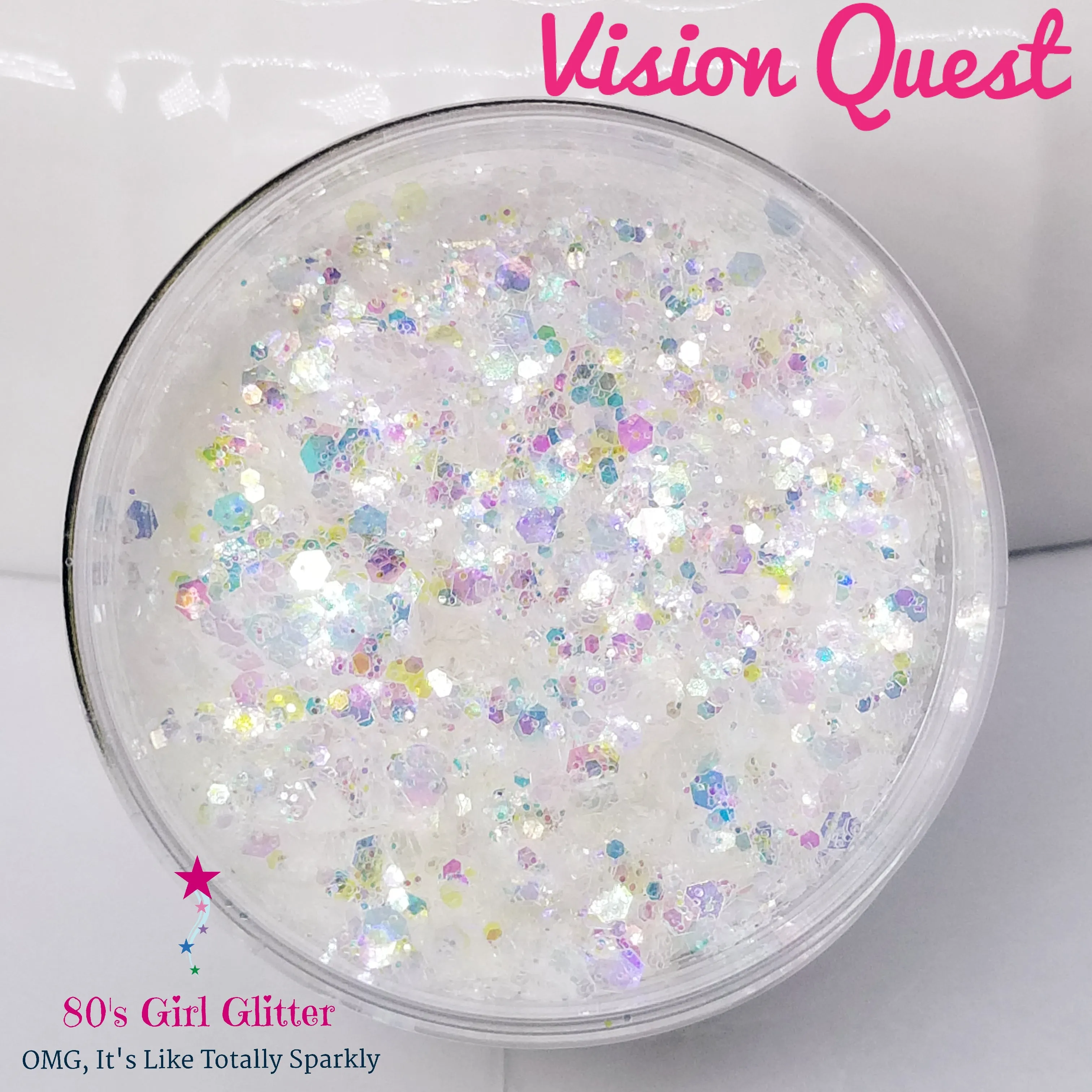 Vision Quest - Glitter - White Iridescent/Opalescent Glitter