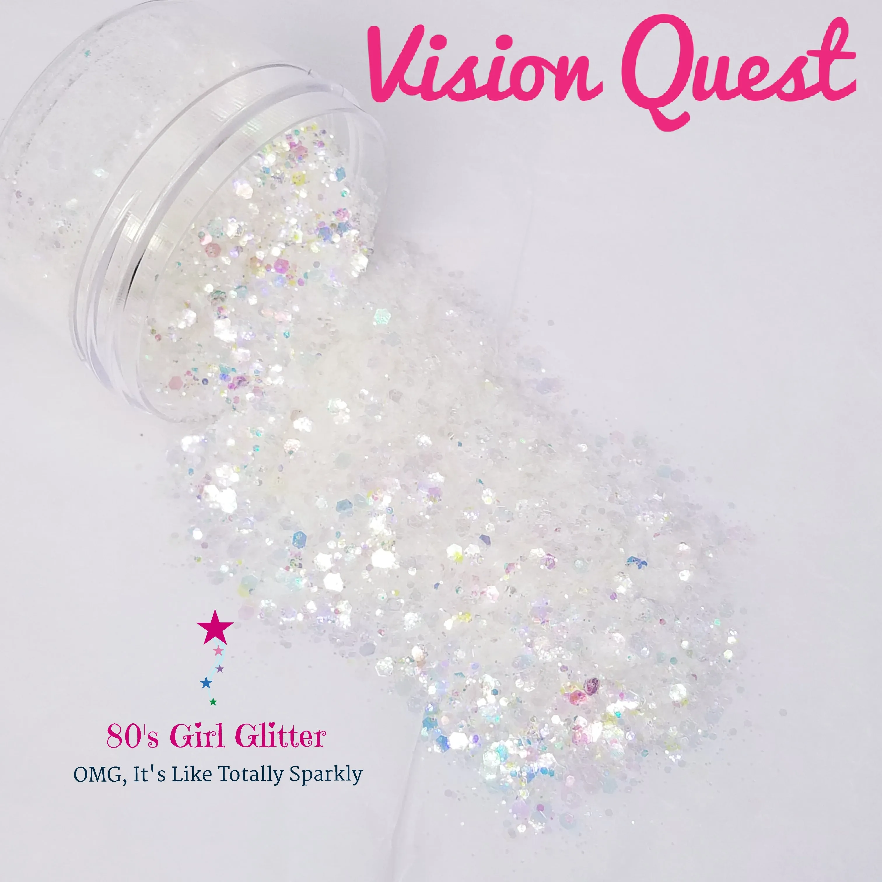 Vision Quest - Glitter - White Iridescent/Opalescent Glitter