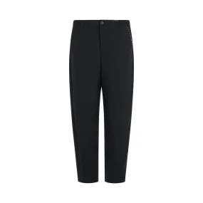 Wide Leg Cropped Pants in Black