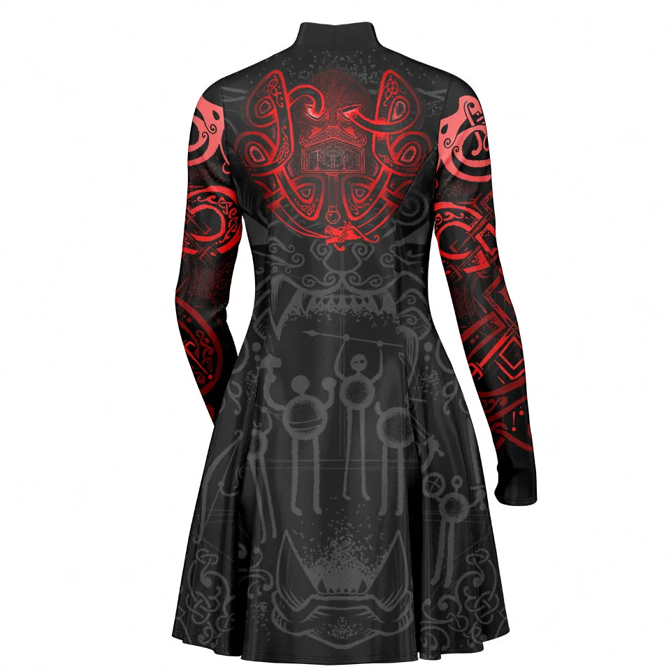 Wolf of Ragnarök Skater Dress