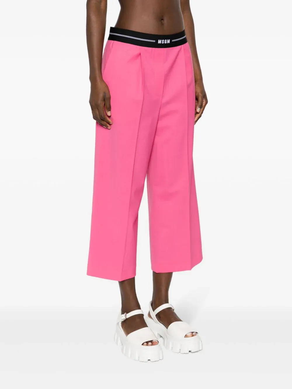 Wool Cropped Trousers