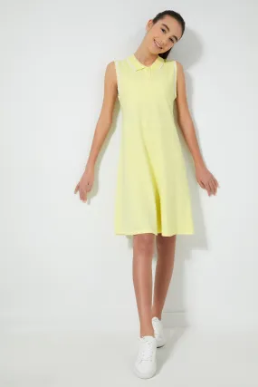 Yellow Polo Skater Dress